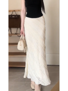 MANMI | Elegant Stylish Slimming High Waisted Leg Lengthening Midi Skirt