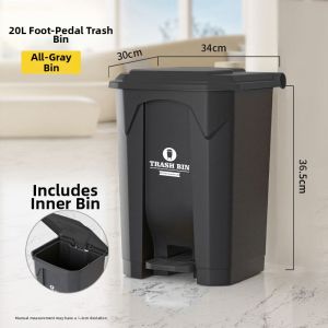 Commercial Pedal Trash Can 50L
