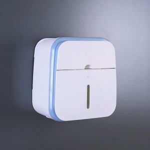 กล่องใส่ทิชชู่สำหรับห้องน้ำ กล่องทิชชู่ กล่องใส่กระดาษทิชชู่ติดผนัง ไม่ต้องเจาะผนัง