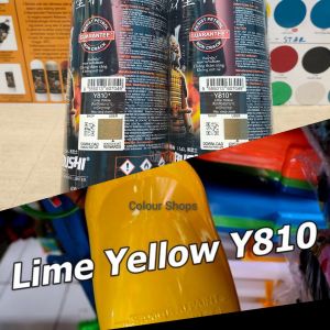 Pilok Pilox Cat Samurai Paint Lime Yellow Kuning Lemon Glossy Y810 810 400ml Cat Semprot SamuraiPaint Kurobushi Aerosol 400 ml