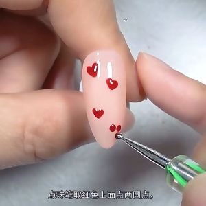 Nail Dotting Pen/Nail Ball Drill Pen/Point Drill Pen/Double End Drill Point Pen/Stipple Drawing Pen Tools for Nail Art Design Set/5PCS/PACK