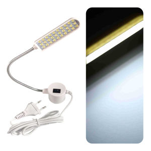 ไฟ LED อุตสาหกรรม 1w 2w 3w เครื่องเย็บผ้าคอห่านไฟทำงานแม่เหล็ก EU/US ปลั๊กแบบพกพาฐานดูดซับยืดหยุ่นทำงาน