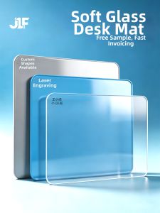 JIELEFAN | Eye Protection Transparent Soft Glass Desk Pad for Children