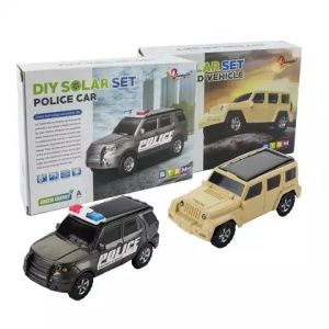 Solar Robot Toys Mainan Robot Mainan Mobil Offroad Polisi Mainan Kereta Api bisa jalan - Mainan Edukasi bongkar pasang - Solar Panel toy - Mainan tenaga matahari