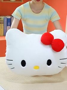 การ์ตูนอะนิเมะหมอน Hello Kitty น่ารักนุ่มสบาย Hello Kitty Fluffy Cushion ของขวัญตกแต่งบ้าน