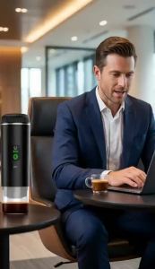 Máy Pha Cà Phê Espresso Di Động 3 Trong 1 20 Bar Mini Sử Dụng Nguồn USB Tương Thích Với Cà Phê Xay Và Cà Phê Viên Nén Tiện Lợi Cho Du Lịch