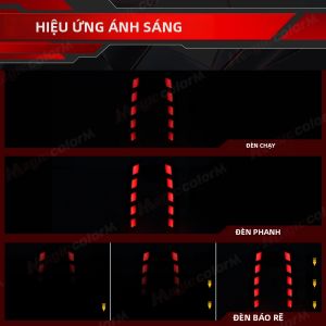 Đèn LED Cản Sau Cho Toyota Camry Thế Hệ Thứ 8 SE XSE TRD 2018-2024 3 Trong 1 Xi Nhan Phanh Đèn Chiếu Sáng Bên Hông ABS LED 3000LM