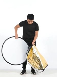 5 in 1 Reflector Photography Collapsible Portable Light Diffuser Round Photo Multi Color 60/80/110CM