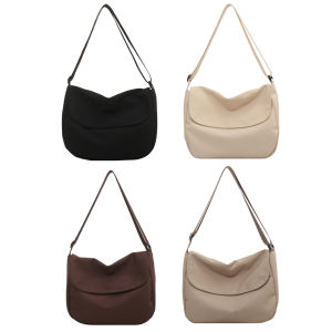 【Free Shipping】 Mens Crossbody Shoulder Bag Multi-pocket Nylon Messenger Bag for Travel and Daily Use in Black and Gray