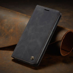 Luxury Flip Leather Case for Samsung Galaxy S22 S22+/S22Plus S23 S23+/S23Plus 5G Anti-slip Shockproof Retro Frosted Phone Cover with Wallet Card Slot Holder