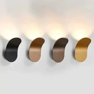 LED Wall Light Brushed Shape Aluminum Retro Indoor Modern Wall Lamp for Bar Cafe Corridor Bedroom
