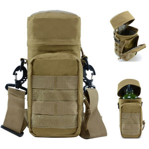 Tactical Molle Water Bottle Holder: A Must-Have Hydration Carrier for Hiking, Fishing, Hunting, & Camping\\n\\n What is a Tactical Molle Water Bottle Holder?\\n\\nA Tactical Molle Water Bottle Holder is a versatile hydration carrier designed to securely hold water bottles, hydration bladders, and other liquid containers while engaging in outdoor activities like hiking, fishing, hunting, and camping. This essential accessory is compatible with various gear, including backpacks, vests, and belts equipped with MOLLE (Modular Lightweight Load-carrying Equipment) webbing.\\n\\n Key Features of the Tactical Molle Water Bottle Holder\\n\\n* **Compatibility:** Fits securely onto any MOLLE-compatible gear\\n* **Capacity:** Supports various water bottle sizes, including hydration bladders\\n* **Durability:** Made from high-quality materials that withstand harsh conditions\\n* **Adjustable:** Easily adjustable straps ensure a snug fit for different bottle sizes\\n* **Visibility:** Reflective strips enhance visibility during low-light conditions\\n\\n Benefits of Using a Tactical Molle Water Bottle Holder\\n\\n* **Hydration Convenience:** Easy access to water while on the go\\n* **Weight Distribution:** Reduces strain on shoulders by evenly distributing weight\\n* **Protection:** Safeguards bottles from damage during outdoor activities\\n* **Customization:** Offers a customizable setup for different gear configurations\\n\\n How to Choose the Right Tactical Molle Water Bottle Holder\\n\\nSelecting the perfect Tactical Molle Water Bottle Holder depends on your specific needs and preferences. Consider the following factors when making your decision:\\n\\n Factors to Consider When Selecting a Tactical Molle Water Bottle Holder\\n\\n* **Material:** Opt for durable, weather-resistant materials like nylon or polyester\\n* **Size:** Choose a holder that accommodates your preferred water bottle size\\n* **Weight:** Select a lightweight option to minimize strain during outdoor activities\\n* **Straps:** Look for adjustable straps to ensure a secure fit\\n* **Brand Reputation:** Research top brands known for producing reliable hydration carriers\\n\\n Best Brands for Tactical Molle Water Bottle Holders\\n\\n* **Blackhawk:** Known for their high-quality, durable MOLLE-compatible gear\\n* **5.11 Tactical:** Offers a wide range of hydration carriers suitable for various outdoor activities\\n* **Tactical Tailor:** Specializes in custom-fit, MOLLE-compatible hydration carriers\\n\\n How to Use a Tactical Molle Water Bottle Holder\\n\\nProper installation and maintenance of your Tactical Molle Water Bottle Holder will ensure optimal performance during outdoor activities.\\n\\n Proper Installation of the Tactical Molle Water Bottle Holder\\n\\n1. Identify the MOLLE webbing on your gear (backpack, vest, or belt)\\n2. Align the holder's straps with the webbing\\n3. Securely fasten the straps to ensure a snug fit\\n4. Insert your water bottle or hydration bladder into the holder\\n\\n Tips for Maintaining Your Tactical Molle Water Bottle Holder\\n\\n* Clean the holder regularly with mild soap and water\\n* Dry thoroughly before storing\\n* Inspect for any signs of wear or damage before each use\\n* Store in a cool, dry place when not in use\\n\\n Conclusion: Why Every Outdoor Enthusiast Needs a Tactical Molle Water Bottle Holder\\n\\nA Tactical Molle Water Bottle Holder is an indispensable accessory for anyone who enjoys hiking, fishing, hunting, and camping. Its compatibility with MOLLE-equipped gear, easy installation, and long-lasting durability make it a must-have hydration carrier for outdoor enthusiasts. By selecting the right Tactical Molle Water Bottle Holder and maintaining it properly, you'll be well-prepared for any adventure that comes your way.\"