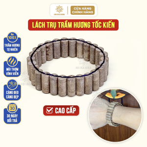 Vòng tay trầm hương lách trụ tốc kiến cao cấp Sơn Mộc Hương thơm sống ngọt dành cho nam nữ ý nghĩa phong thủy may mắn tài lộc