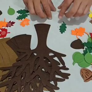 Bộ 96 Món Đồ Làm Từ Vải Nỉ Hình Cây Giáng Sinh & Lễ Tạ Ơn Trang Trí Treo Tường Thủ Công Mùa Thu Chất Liệu Nhựa Trang Trí Nhà Cửa