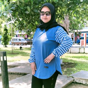 Kaos Atasan Wanita Oval Bahan Katun Adem