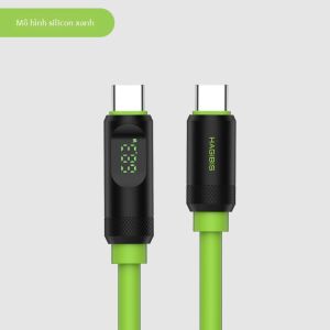 Dây Cáp Dữ Liệu Hai Đầu USB4 Type-C Full Function Silicon Display Fast Charge 240W Tương Thích Với iPhone 16/17/Pura70 Video Cable