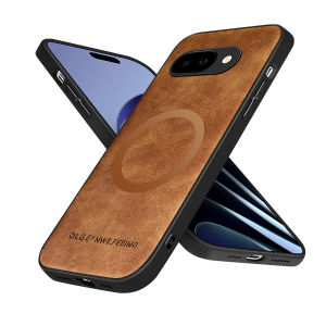 szhaiyu | For Magsafe Leather Phone Cases for Google Pixel 7 7A 8 8A 9 9A 10 10A 11 Pro XL Magnetic Wireless Charging Protective Cover