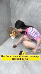5M 70mm Cuttable Shower Drain Hair Catcher Disposable Floor Drain Sticker Anti Block Filter Screen