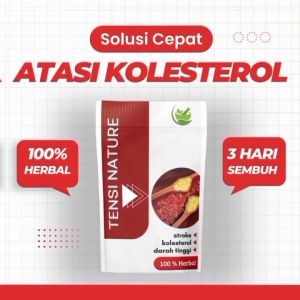 Tensi Nature  Penurun Kolesterol & Tekanan Darah Tinggi Obat Jantung & Sakit Leher 10 pcs Herbal