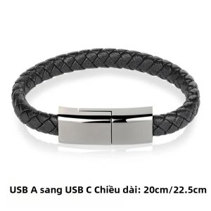 Cáp Sạc Nhanh PD 60W USB C Sang USB C Dạng Dây Đeo Tay Hỗ Trợ Truyền Dữ Liệu Dành Cho iPhone Samsung Xiaomi Dây Sạc Nhanh Type C Di Động