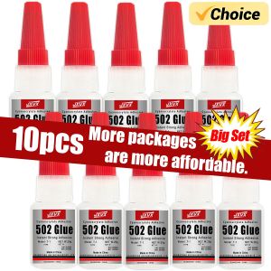Jxvx 50g Large Capacity 502 Super Glue Cyanoacrylate Adhesive Instant Quick Drying Cyanoacrylate Adhesive Leather Rubber Glass Wood Metal Liquid Adhesive Tool Super Strong Glue 502.