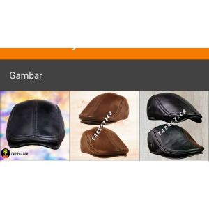 Topi pet kulit super Garut | topi kodok kulit super