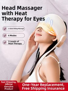 JIDONG | Eye Heating Scalp Massager Headache Relief Sleep Aid