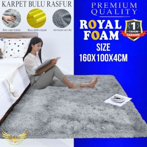karpet bulu busa royal uk160x100x4cm