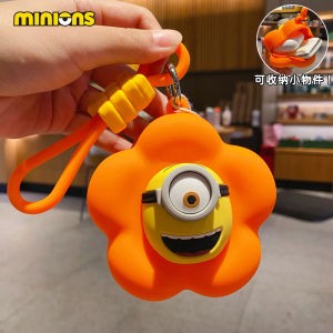 Adorable Yellow Flower Keychain Wallet Creative Storage Bag for Earphones New 2025 Design Mini Coin Purse by ManBo Trendy Toys