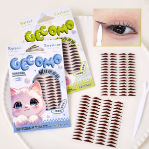 Dorisna 120Pcs Natural Eyeliner Stickers Cat Eye Makeup Decals Self-adhesive Eyeliner Stamp Waterproof and Sweatproof Easy for Beginner