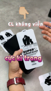 Kính Cường Lực VNWekome Trong Suốt Không Viền Đen vô cực cho điện thoại iphone x xr xs max 11 12 13 14 15 16 pro max plus