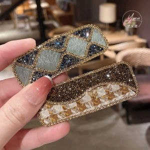 Yi Mino Fashion Simple Rhinestone Bangs Female Word Clip