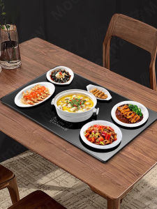 FZY Rectangular Heating Cutting Board Multifunctional Warm Plate Induction Cooker Insulation Board Home Use Hot Dish Board