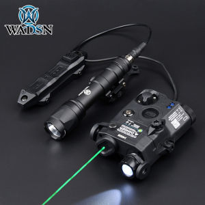 Wadson PEQ15 Laser Pointer Red Green Indicator Laser Battery Box M600C Flashlight IR Illumination Dual Control Mouse Tail