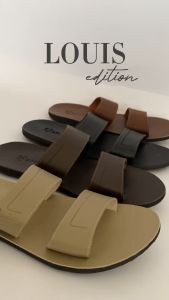 Hatchco Official - Sandal Kulit Pria LOUIS Edition Sandal Pria Casual Sandal Slide Pria Sandal Clasic Selop Pria Sandal Kulit Terbaru
