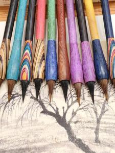 Small Calligraphy Brush Chicken Claw Pen Inscription Slim Gold Body Work Detail Flower Bird Figure Pocket Brush Traditional Chinese Tools