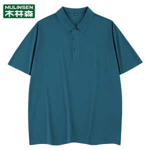 เสื้อยืด POLO ผ้าไหมน้ำแข็งบางระบายอากาศได้ดีสำหรับฤดูร้อนปี 2024 สำหรับผู้ชายและผู้หญิง คอกลมแขนสั้นสีพื้น เสื้อยืดผู้หญิง