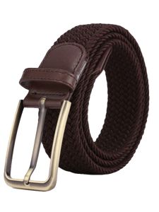 เข็มขัดผ้าใบสไตล์กอล์ฟสำหรับผู้ชาย สายรัดผ้าใบยืดหยุ่น หัวเข็มขัดแบบปัก สายรัดกางเกงกอล์ฟ แฟชั่นสตรีท สายรัดผ้าใบ