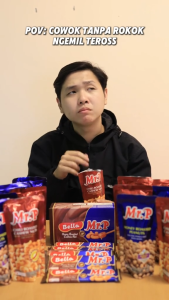 MR. P Kacang Panggang Varian Rasa Balado Kemasan 80gr