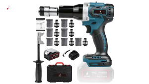 💥【รับประกัน 10 ปี】【จัดส่งฟรี】เครื่องต๊าปเกลียวไฟฟ้า 1800w ทองแดงบริสุทธิ์ ระบบเกียร์แบบไร้ระดับ ช่วงเจาะเกลียว 3-16MM Pure copper brushless stepless variable speed Makita lithium battery tapping machine