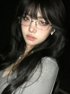 YINFAN | Small Silver Rimmed Prescription Eyeglasses Frame