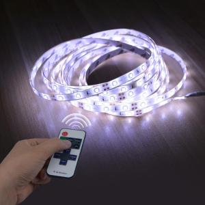 12V LED Strip Light 1M 2M 3M 4M 5M Dimmable LED Lamp Tape White/Warm White 2835 SMD Ribbon Diode with RF Dimmer Remote Control