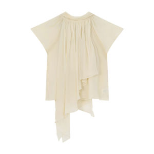 XXNING | Áo Blouse Hình Cung Pháp Không Đều