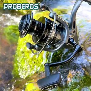 Máy Câu Cá Proberos Deep Line Cup Series Baitcast Tỷ Lệ Truyền Động 5.2:1 Hệ Thống Ổ Bi Bằng Thép Không Gỉ 10Kg/22LB Kéo 300g Nhôm