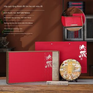 Hộp Quà Tặng Trà Puer Cao Cấp Hộp Rỗng 200g/357g Fuding Đa Năng Trắng Hộp Đóng Gói Bánh Trà Hộp Quà Tặng Rỗng Có Thể Tùy Chỉnh