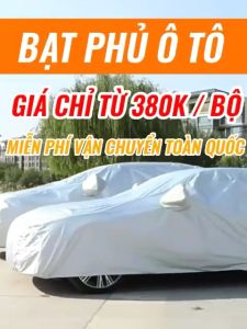 Bạt Phủ Ô Tô Vải Dù OXFORD Cavaha Auto Bạt Phủ Ô Tô 3 Lớp Cao Cấp Chống Nắng Chống Mưa Chống Xước Cho Xe