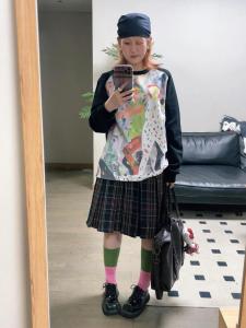 กระโปรงทรงเอสก็อต ทรงเอ กระโปรงสั้น ผ้าลายสก็อต ฤดูร้อน 2025 กระโปรงทรงเอปานม กระโปรงทรงเอ กระโปรงทรงเอผู้หญิง กระโปรงทรงเอผ้าลายสก็อต