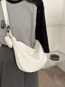 กระเป๋าสะพายข้างผ้าใบลายเมฆ กระเป๋าแฟชั่นสำหรับผู้หญิง กระเป๋าสะพายข้างแบบสะพายข้างแบบลำลอง กระเป๋าผ้าใบลายเมฆ กระเป๋าสะพายข้างแบบลำลอง