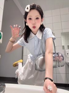 Áo Thun Polo Tay Ngắn Phong Cách Hàn Quốc Mùa Hè Cổ Polo Tay Giả Hai Mảnh Dáng Rộng Vừa Vặn Cổ Điển Cho Nữ