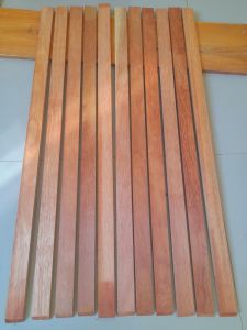ไม้ระแนง มัดละ 10 แผ่น ไม้สำหรับDIY (ไม้ใหม่) ไม้เนื้อแข็ง ลายสวย ยาว 40cm 70 cm 80 cm 100 cm 150 กว้าง 3.5 cm หนา 1 cm